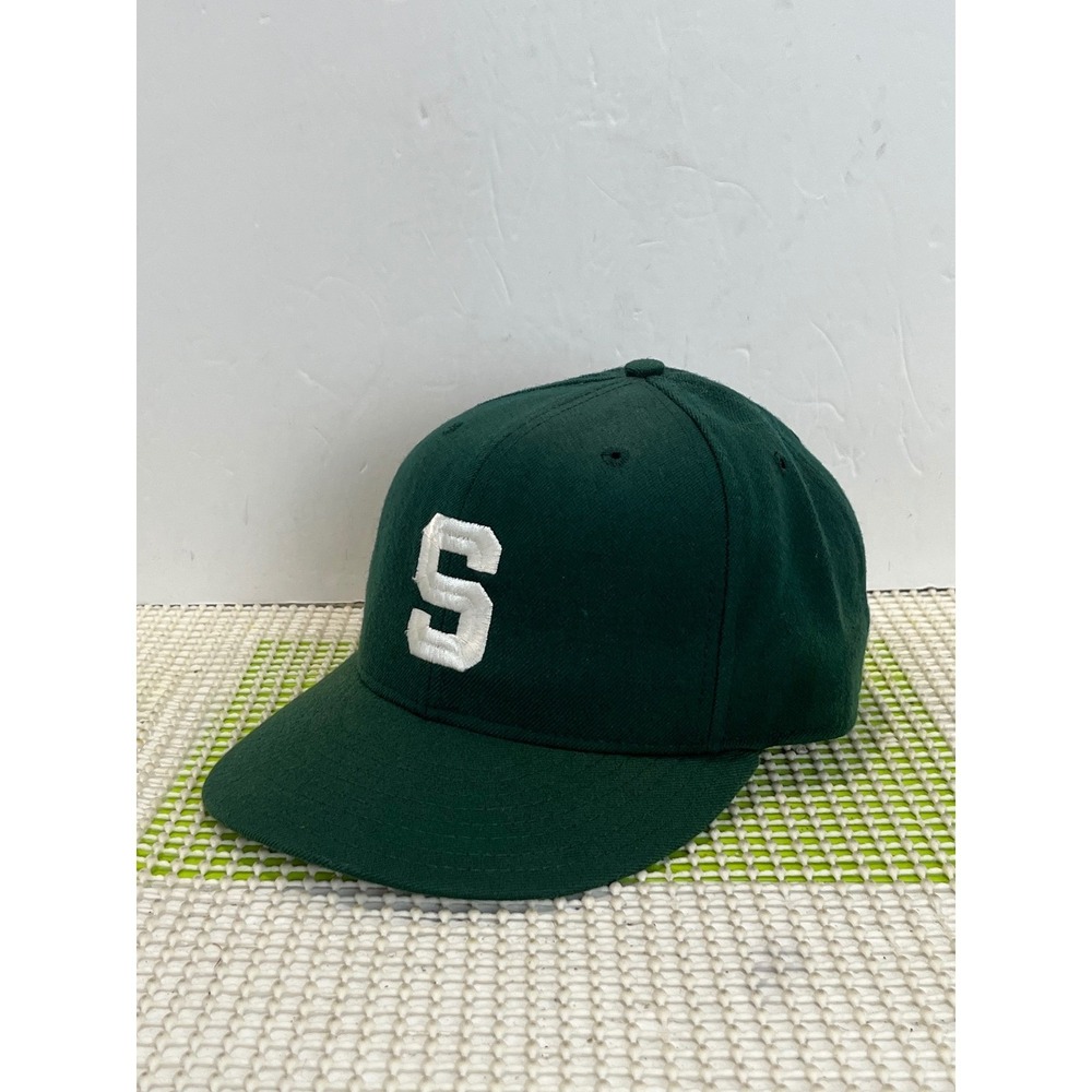 Vintage Michigan State Spartans New Era 5960 Pro Model Cap Dark Green